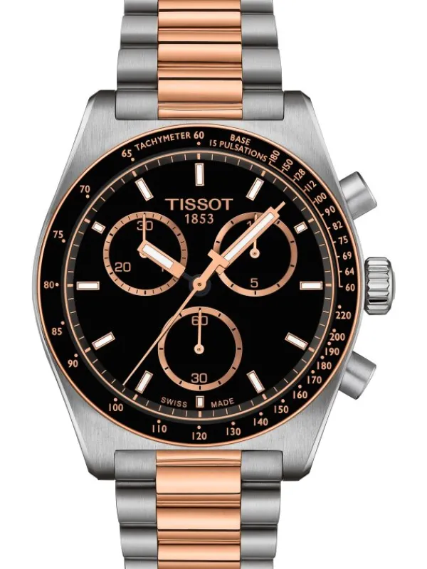 TISSOT Herrenuhren-PR516 Chronograph Bicolor rosé T149.417.22.051.01
