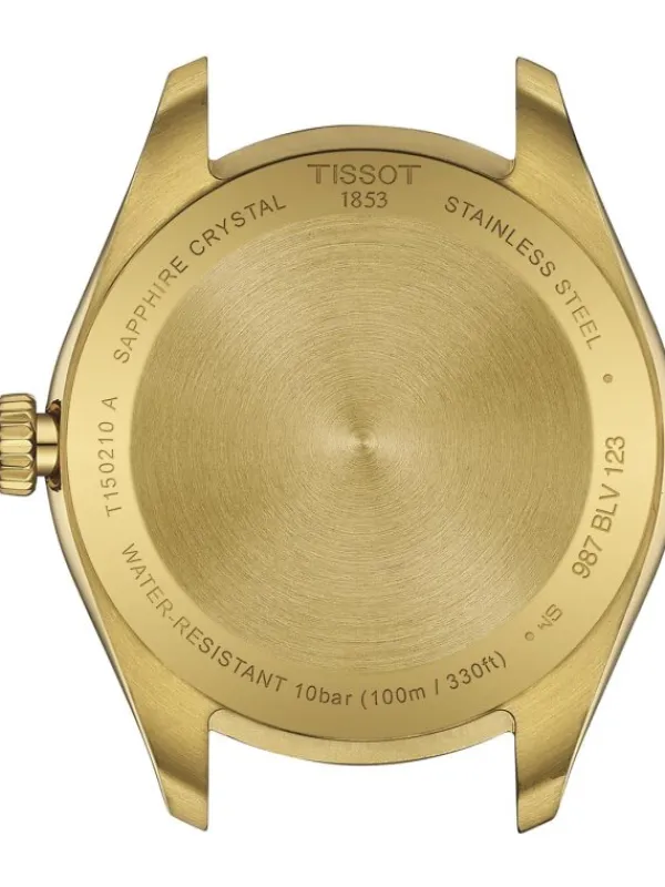 TISSOT Damenuhren-PR100 goldf. mit Metallband T150.210.33.021.00