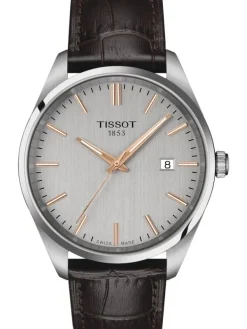 TISSOT Herrenuhren-PR100 Grau Braun T150.410.16.031.00