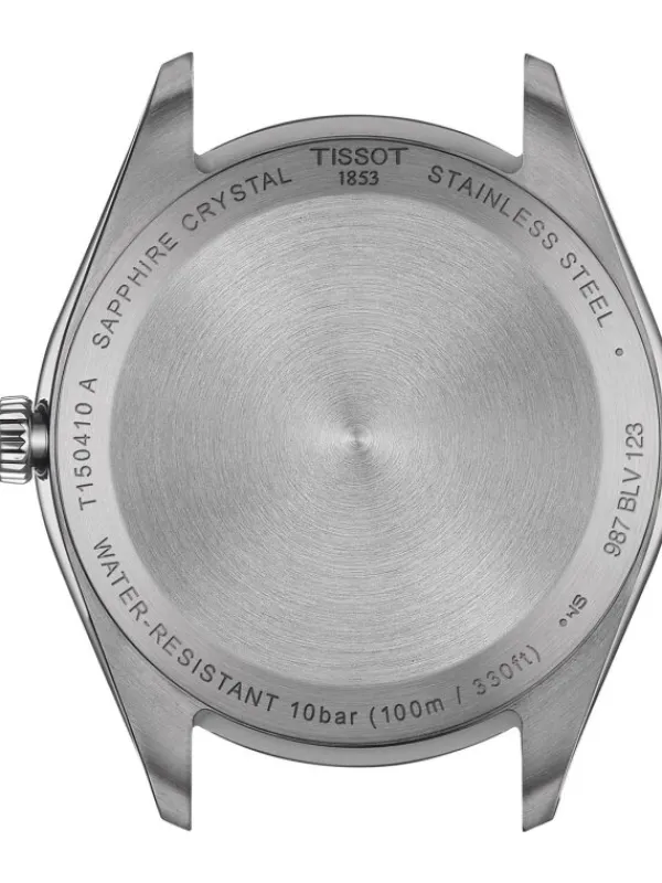 TISSOT Herrenuhren-PR100 Grau Braun T150.410.16.031.00