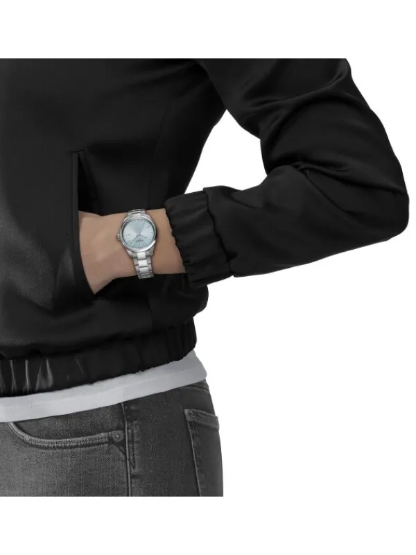 TISSOT Damenuhren-PR100 Lady Hellblau T150.210.11.351.00