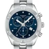 TISSOT Damenuhren-PR100 Quartz, Lady, Chrono, Metallarmband T101.917.11.046.00