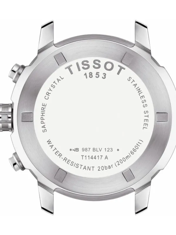 TISSOT Herrenuhren-PRC 200 schwarz Stahlarmband T114.417.11.057.00