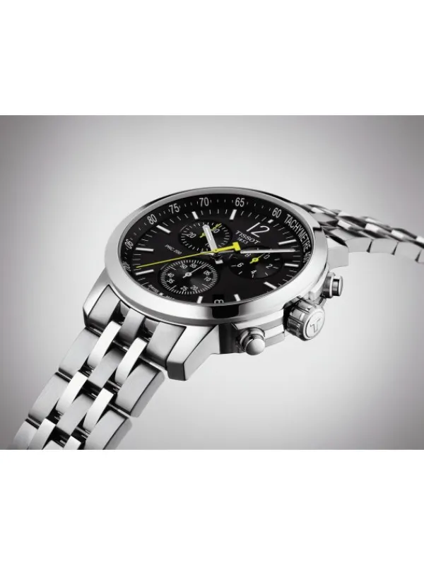 TISSOT Herrenuhren-PRC 200 schwarz Stahlarmband T114.417.11.057.00