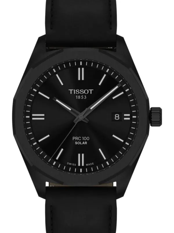 TISSOT Herrenuhren-PRC 100 Solar Quarz 39mm schwarz T151.422.36.051.00