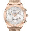 TISSOT Damenuhren-PR100/LR/CHRQ/ROSE/CAD ARGENTE T101.917.33.031.00