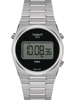 TISSOT Damenuhren-PRX DIGITAL 35mm Stahl Schwarz T137.263.11.050.00