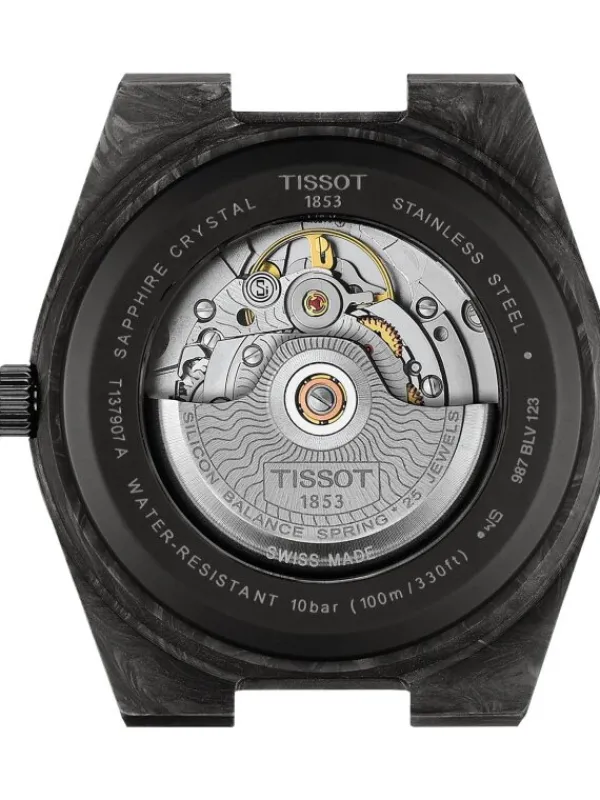 TISSOT Herrenuhren-PRX Powermatic 80 40 mm Carbon T137.907.97.201.00