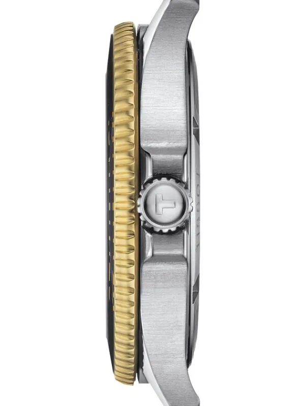 TISSOT Herrenuhren-SEASTAR 1000 40 mm Quarz Schwarz T120.410.27.051.00