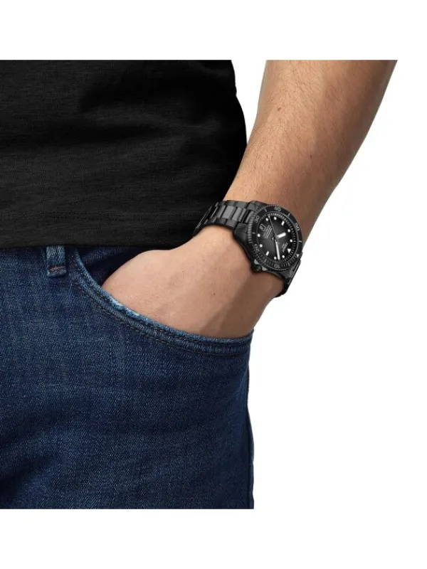 TISSOT Herrenuhren-Seastar 1000 Powermatic 80 40mm black T120.807.33.051.00