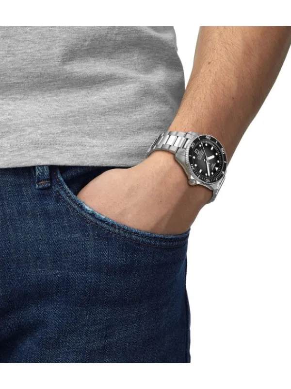 TISSOT Herrenuhren-Seastar 1000 Powermatic 80 40mm schwarz T120.807.11.051.00
