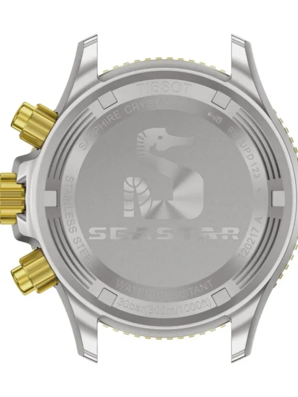 TISSOT Herrenuhren | Damenuhren-Seastar 1000 Quarz Chronograph 38 mm bicolor T120.217.22.061.00