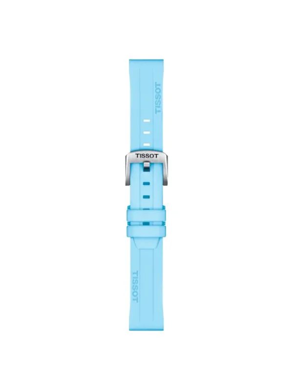 TISSOT Uhrenarmbänder | Zubehör-Silikonarmband blau Bandanstoss 18 mm T85.2.0.47.450