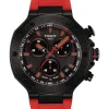 TISSOT Herrenuhren-T-RACE CHRONOGRAPH schwarz rot T141.417.37.061.01