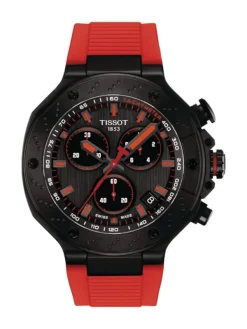 TISSOT Herrenuhren-T-RACE CHRONOGRAPH schwarz rot T141.417.37.061.01