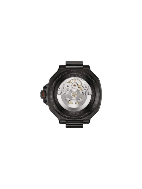 TISSOT Herrenuhren-T-Race Powermatic 80 41mm schwarz rot T141.807.37.057.00