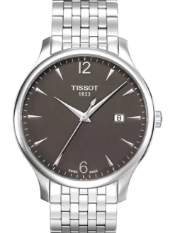 TISSOT Herrenuhren-TRADITION Quartz, Metallarmband T063.610.11.067.00