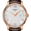 TISSOT Herrenuhren-TRADITION Quartz, Lederarmband T063.610.36.038.00
