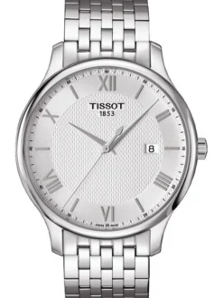 TISSOT Herrenuhren-TRADITION Quartz, Metallarmband T063.610.11.038.00