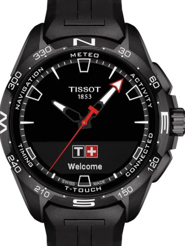 TISSOT Smartwatches | Herrenuhren-T-TOUCH CONNECT solar schwarz ip T121.420.47.051.03