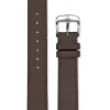 uhr24 Uhrenarmbänder | Zubehör-Kalbleder mit Naht 15mm braun 2190-10155