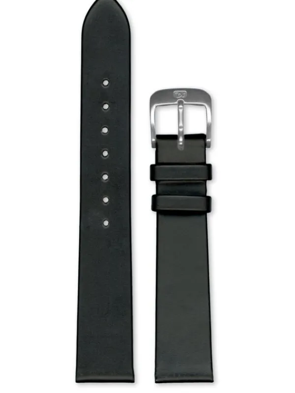 uhr24 Uhrenarmbänder | Zubehör-Kalbleder Waterproof 16mm schwarz 2020-1016