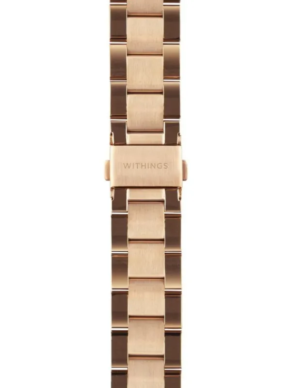 WITHINGS Uhrenarmbänder-Gliederband 3in1, rosé, 18mm, 3700546706301