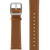 WITHINGS Uhrenarmbänder | Zubehör-Kalbsleder, braun, 18 mm, Schließe silbern 3700546703324