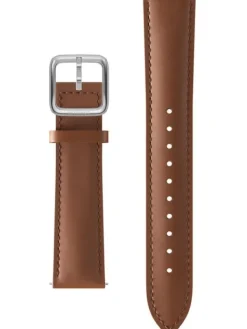 WITHINGS Uhrenarmbänder-Kalbsleder, braun, 20 mm, Schließe silbern 3700546704642