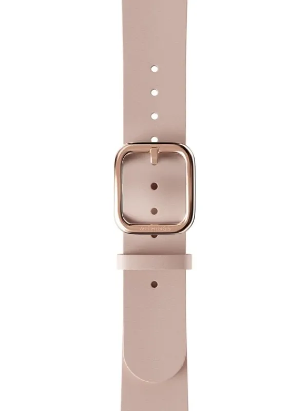 WITHINGS Uhrenarmbänder-Kalbsleder, rosa, 18 mm, rosè Schließe 3700546703997