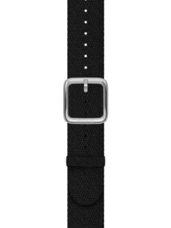 WITHINGS Uhrenarmbänder-PET Recycled, schwarz, 20 mm, Schließe silbern 3700546706554