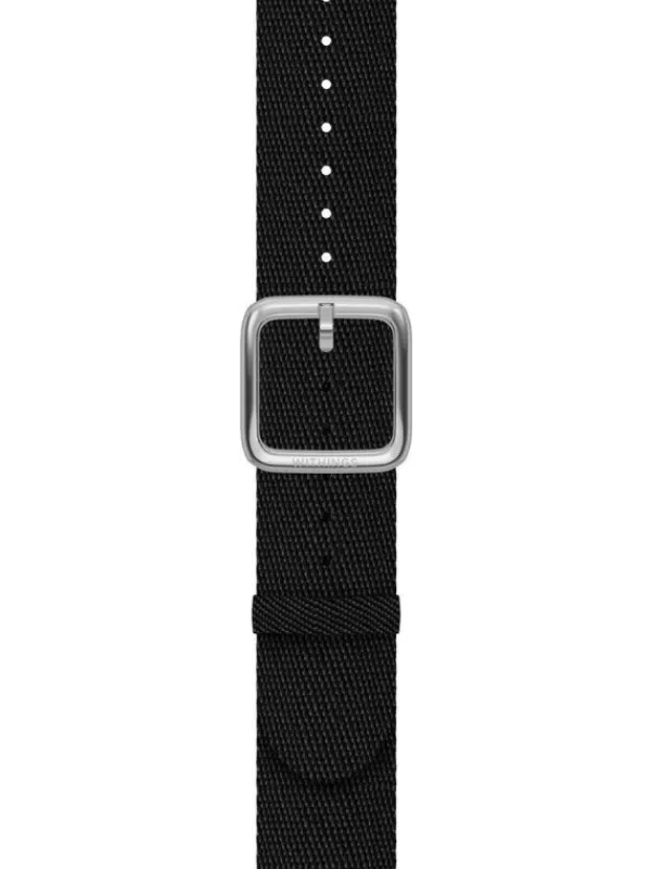 WITHINGS Uhrenarmbänder-PET Recycled, schwarz, 20 mm, Schließe silbern 3700546706554