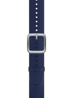 WITHINGS Uhrenarmbänder-Premium Silikon, dunkel blau , 20 mm, Schließe silbern, 3700546707193