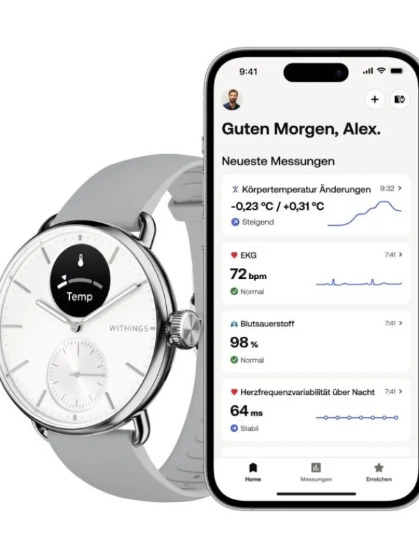 WITHINGS Smartwatches-Scanwatch 2 38mm - White HWA10-model 2-All-Int