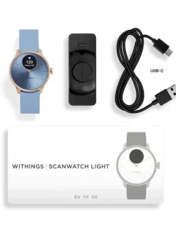 WITHINGS Smartwatches | Damenuhren-Scanwatch Light - Rosé Light Blue 37mm HWA11-model 2-All-Int