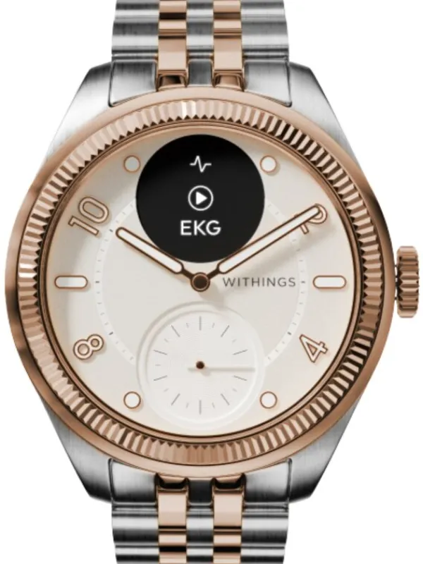 WITHINGS Smartwatches | Damenuhren-Scanwatch Nova Brilliant 39mm - bicolor HWA10-MODEL 11-ALL